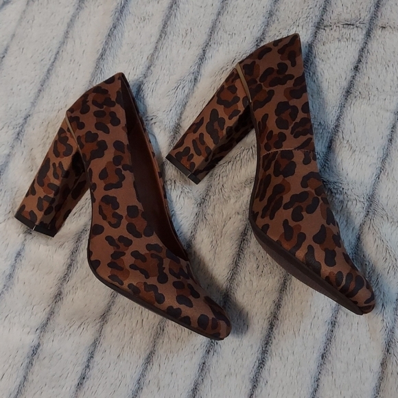 NICOLE Animal Print Heels Size 8 - Picture 2 of 7